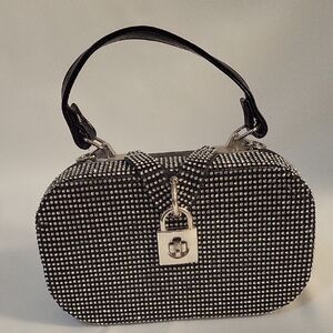 Glamorous Black and Silver Clutch